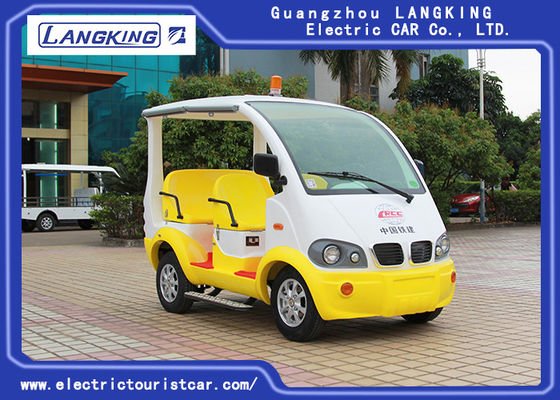 Chiny 4 Seaters Electric Security Pojazdy patrolowe z 2-karatowym lusterkiem wstecznym / Club Car Golf Buggy dostawca