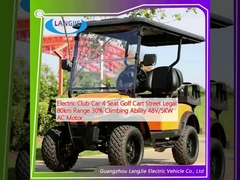 Elektryczny Klub Samochód 4 Siedzeń Golf Cart Ulica Legal 80km Działalność 30% Wzrost 48V/5KW AC Motor