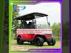 Mini 4 Koła 4 Osoby Elektryczny Klub Samochód Golf Karetki Z 48V Akumulator