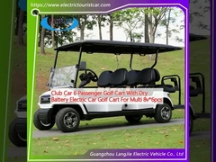 Club Car 6 pasażerski wózek golfowy z suchą baterią Elektryczny wózek golfowy dla wielu 8v * 6pcs
