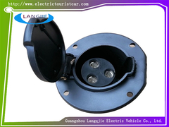 Czarny okrągły gniazdek ładowania EAGLE części autobusów turystycznych