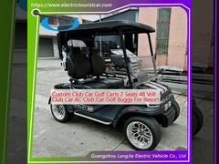 Niestandardowe samochody klubowe Golf Carts 2 miejsc 48 Volt Club Car AC Club Car Golf Buggy For Resort