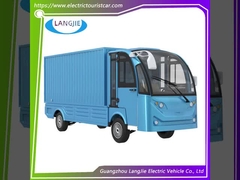 2-osobowy 72V wózek towarowy Białe elektryczne wózki bagażowe z dużą skrzynką do fabryki