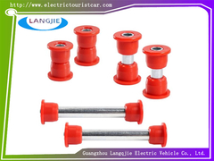 Przednie i tylne stalowe płyty ochronne zawieszenia Club Car, z rzepem, pasujące do wózków golfowych