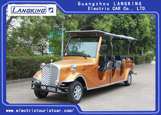 Chiny 8 miejsc Pasażer 48V akumulator 4KW Motor Electric Vintage Cars dla dużych Park Resort dostawca