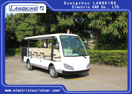 Chiny 14-miejscowy elektryczny samochód turystyczny z ogrodzeniem skrzyni ładunkowej / akumulatorem 6V * 12szt dostawca