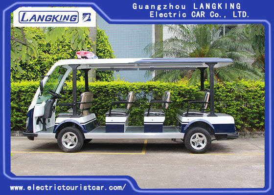 Chiny 11 Seaters Village Electric Shuttle Car 72V / 5KW z dużym oświetleniem na szczycie Y113B dostawca