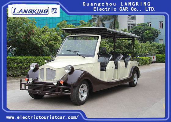 Chiny 8-osobowy wózek golfowy samochód z podstawowymi / elektrycznymi klasycznymi samochodami dla parku / hotelu dostawca
