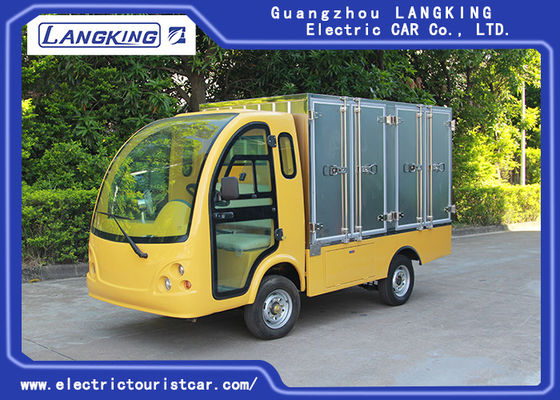 Chiny 2 Pasażerowie Wózek golfowy z jedzeniem Ładowanie 900 kg / elektryczny wagon towarowy z drzwiami dostawca