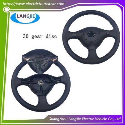 Dobra cena. Elektryczny czterokołowy samochód turystyczny 36 zębów okrągły czarny kierownicę 30MM składnik w Internecie