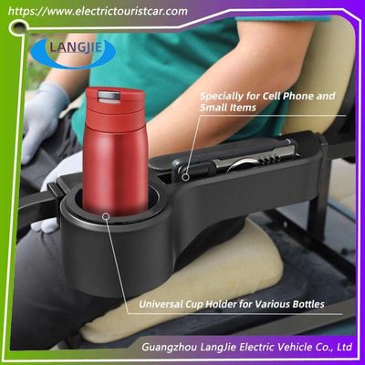 Dobra cena. Uniwersalny zestaw tylnego siedzenia do wózka golfowego EZGO, podłokietnik, czarny uchwyt na kubek, odpinany dla łatwego czyszczenia w Internecie