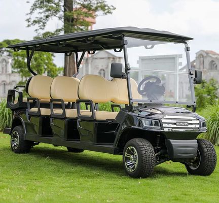 Dobra cena. 8 Seats Electric Golf Cart With 48V Battery And 30% Gradeability For Golf Courses And Tourist Resorts w Internecie