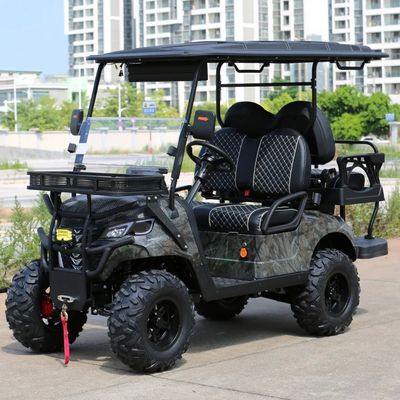 Dobra cena. 4-Seat Electric Golf Cart With 14-Inch Off-Road Tires Q235 High-Strength Chassis And 10-Inch Multimedia Screen w Internecie