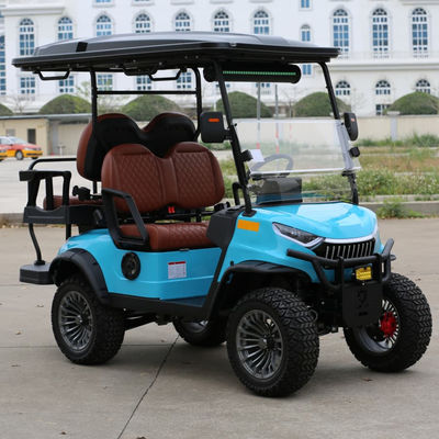 Dobra cena. 4 Seats Electric Golf Cart With Camouflage Color Aluminium Frame And Hydraulic Brake For Tourist Areas w Internecie