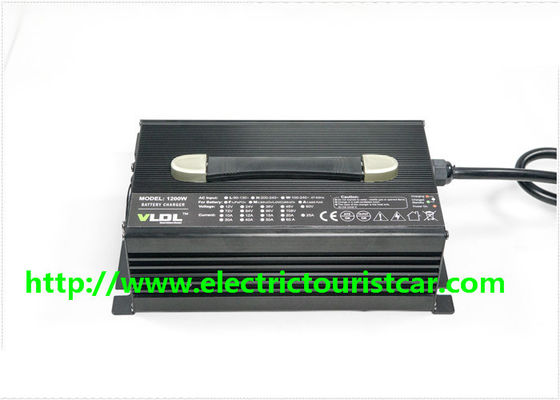 Czarna obudowa Klasyczna elektryczna ładowarka samochodowa 48V 25A 260 * 150 * 90 Mm
