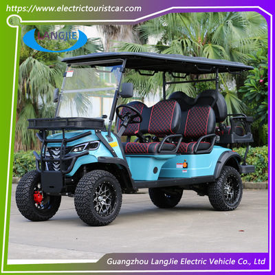 Wysokiej wydajności 5 kW AC Motor Off-Road Elektryczny wózek polowy 6 miejsc Podniesiony wózek golfowy