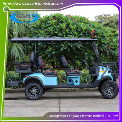 Wysokiej wydajności 5 kW AC Motor Off-Road Elektryczny wózek polowy 6 miejsc Podniesiony wózek golfowy