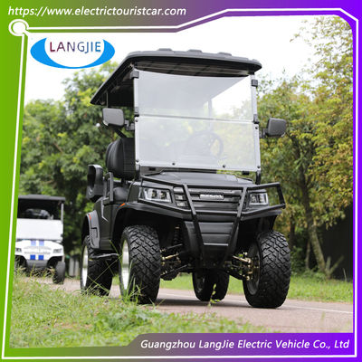 Podniesiony czterokołowy wózek klubowy Golf Buggy Cart 4 siedzenia Elektryczny samochód klubowy Prezydencki wózek golfowy