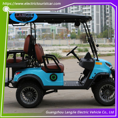 4-kołowy elektryczny wózek golfowy 4-miejscowy AC Motor Sucha bateria 48V Resort Car For Hotel