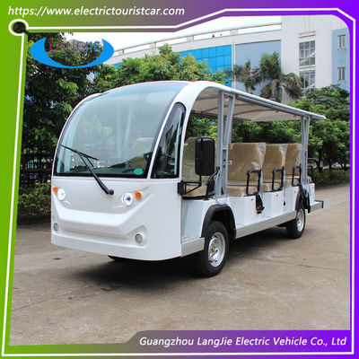 4-kołowy samochód elektryczny 14 miejsc Elektryczny autobus zwiedzania 72V 7.5KW AC Motor Max.Szybkość 30 Km/h