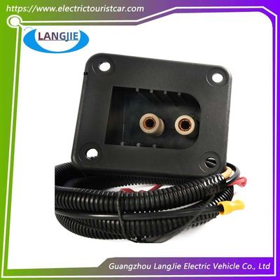 Ezgo Golf Cart Charging Socket Square TXT Socket z dwoma elementami z okrągłymi otworami