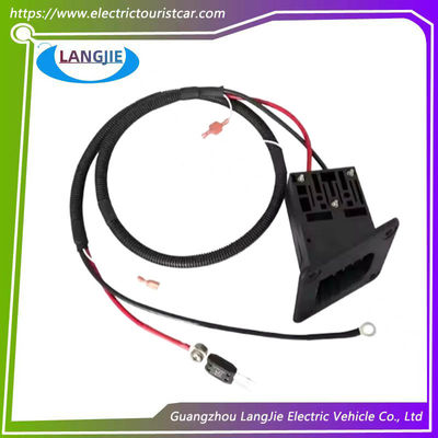 Ezgo Golf Cart Charging Socket Square TXT Socket z dwoma elementami z okrągłymi otworami
