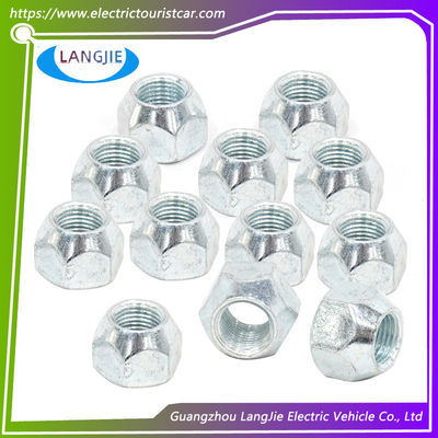 Golf Car Cone Lug Nut Zink Plated Pneumatic Lugs Koło Orzechy Otwarte End Żółwica Lug Orzechy 1/2 Inch