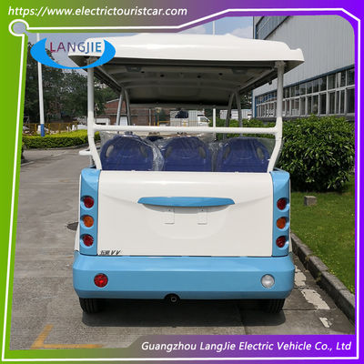 5KW Elektryczna buggy kabiny pasażerskiej z zamkniętą kabiną pasażerską, 8 miejsc, kolor biały