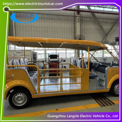 8 Seater Green Electric Tourist Car Mini Tour Bus 18% zdolności do wspinaczki