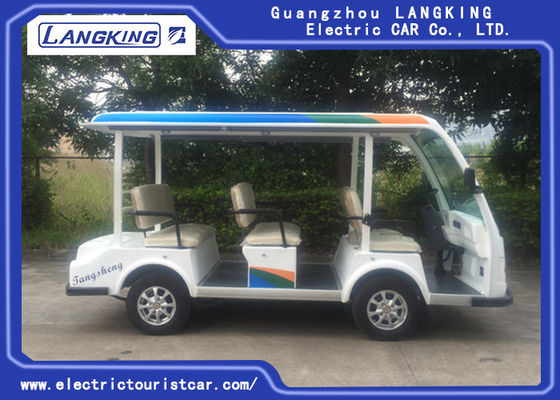 8 miejsc Blue Eco Friendly Electric Tourist Car High Frequency Onboard Charger