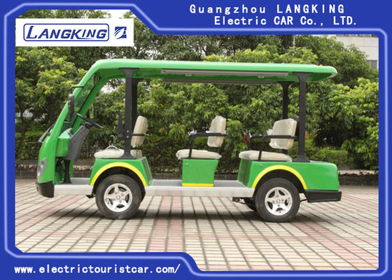 8 Seater Green Electric Tourist Car Mini Tour Bus 18% zdolności do wspinaczki