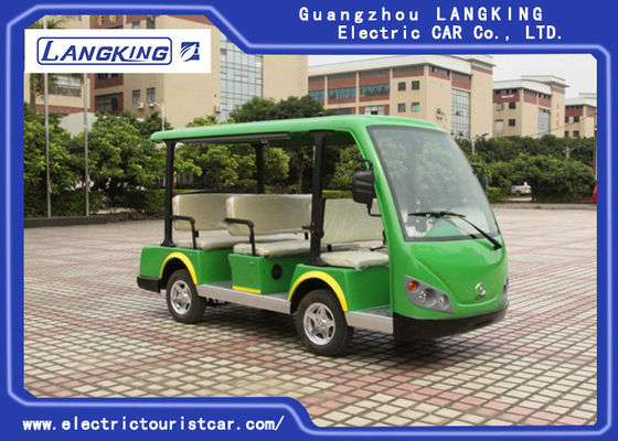 8 Seater Green Electric Tourist Car Mini Tour Bus 18% zdolności do wspinaczki