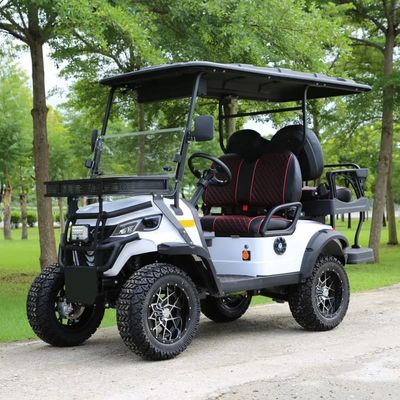 Dobra cena. 4-osobowy elektryczny wózek golfowy z silnikiem AC i 10-calowym wyświetlaczem do pól golfowych i kurortów online