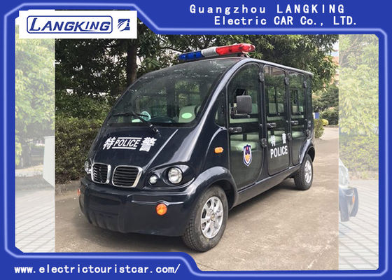 Black 6 Seater Electric Patrol Car 18% zdolności do wspinaczki Obciążenie modelu X065