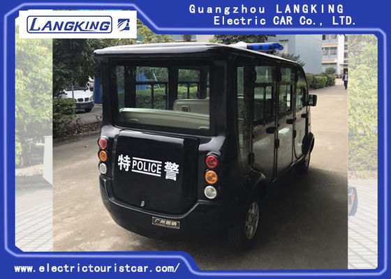 Black 6 Seater Electric Patrol Car 18% zdolności do wspinaczki Obciążenie modelu X065