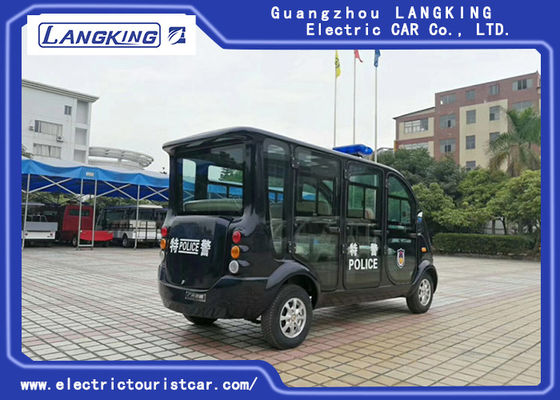 Black 6 Seater Electric Patrol Car 18% zdolności do wspinaczki Obciążenie modelu X065