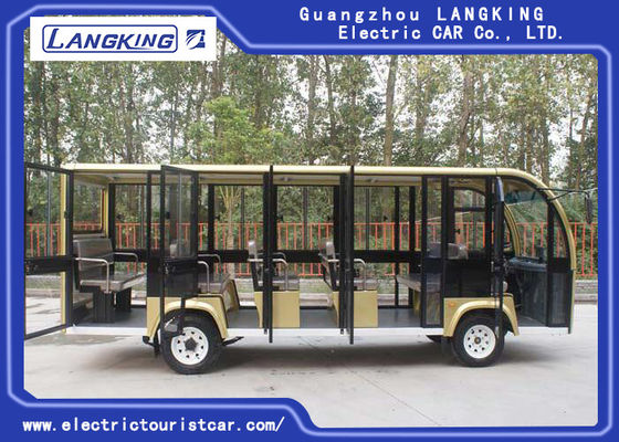 18-osobowy elektryczny autobus turystyczny dla kampusu / wiosek / lotnisk / terminalu 72V 6.3KW DC Motor