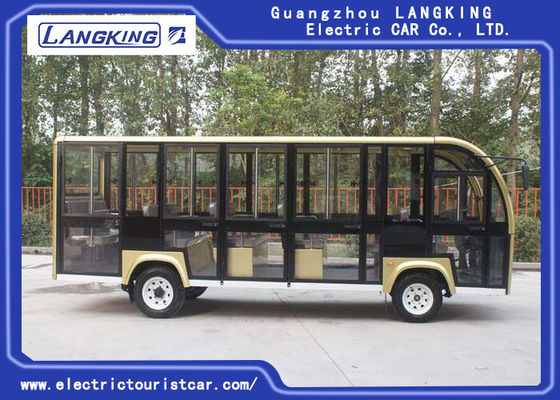 18-osobowy elektryczny autobus turystyczny dla kampusu / wiosek / lotnisk / terminalu 72V 6.3KW DC Motor