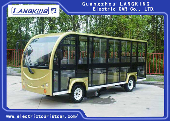 18-osobowy elektryczny autobus turystyczny dla kampusu / wiosek / lotnisk / terminalu 72V 6.3KW DC Motor