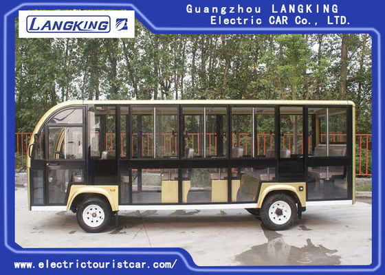 18-osobowy elektryczny autobus turystyczny dla kampusu / wiosek / lotnisk / terminalu 72V 6.3KW DC Motor