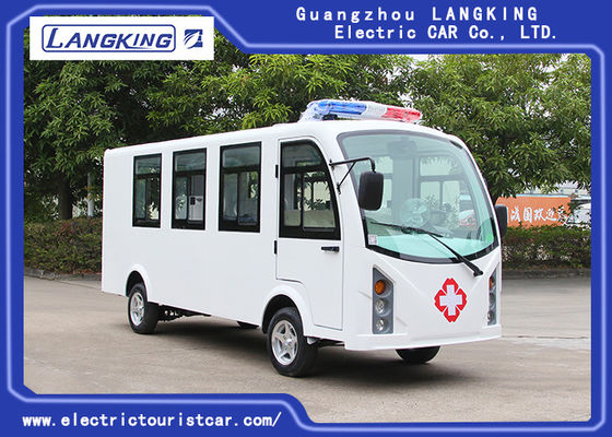 Dostosowany kolor elektryczny wózek golfowy Ambulans 8 miejsc + 1 łóżko 72V / 7,5KW silnik AC