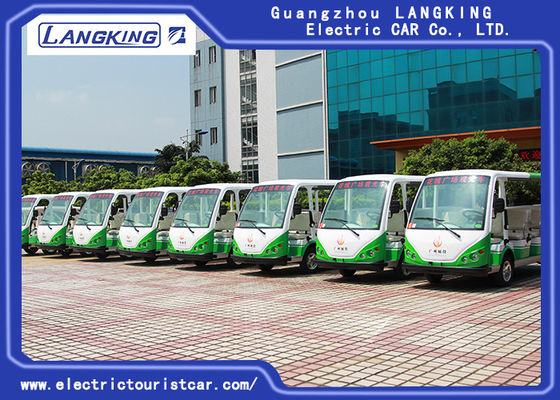 11 osób Village Electric Shuttle Car 72V / 5KW AC Motor Range Na 100 km