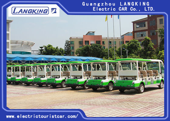 11 osób Village Electric Shuttle Car 72V / 5KW AC Motor Range Na 100 km