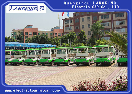11 osób Village Electric Shuttle Car 72V / 5KW AC Motor Range Na 100 km