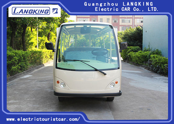 Low Electric 72V 5.5KW Mini Electric Sightseeing Car / 14 Seats Electric Shuttle Bus